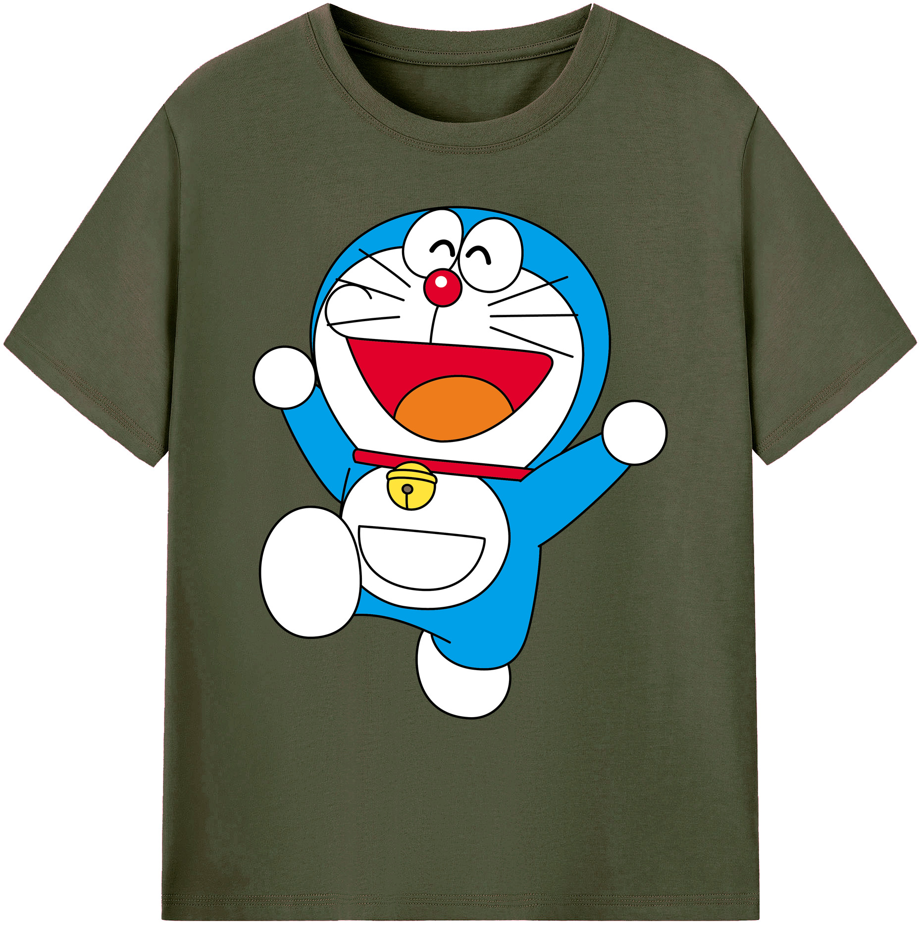 （画像用） ドラえもん Doraemon 綿100％ メンズ半袖Tシャツ｜肌触りやわらか＆通気性